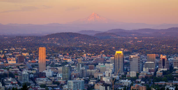 istock Downtown Portland with Mount Hood 1359024513