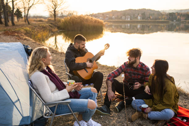 istock A group of friends having a great time camping 1359025936