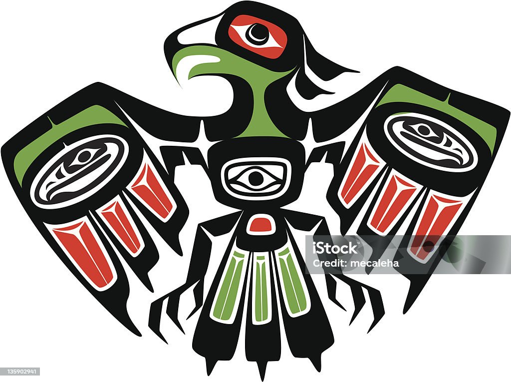 Eagle - Vetor de Tribo Norte-Americana royalty-free