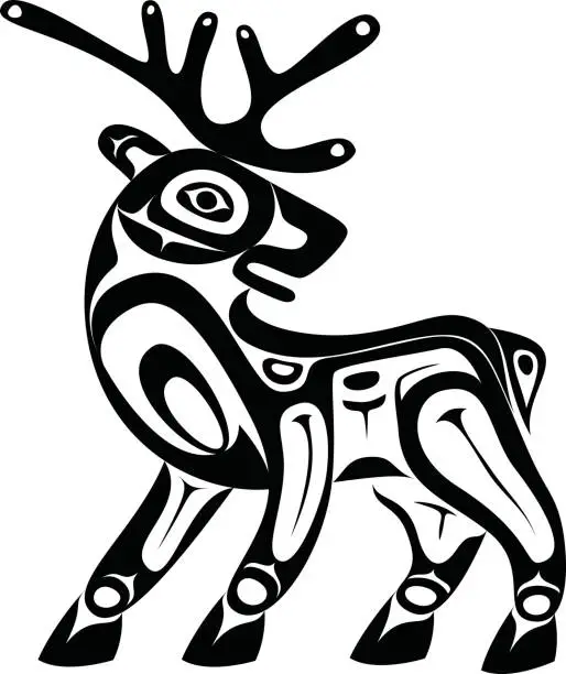 Vector illustration of Deer