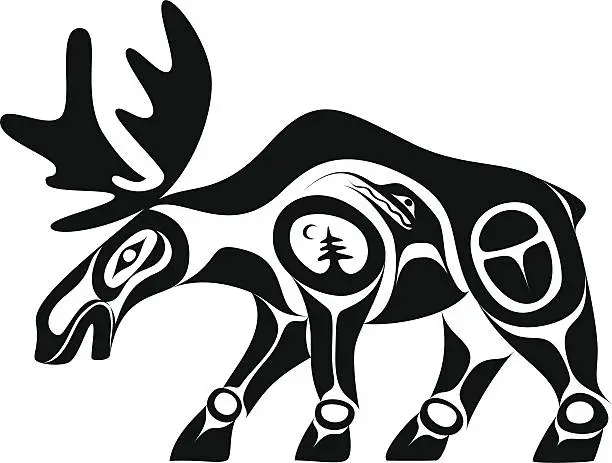 Vector illustration of Moose