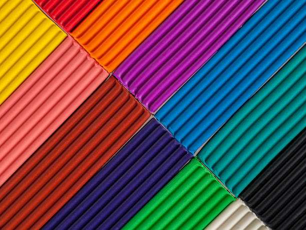 istock Soft modeling clay, wax for modeling with hands, development of fine motor skills and imagination in children, multi-colored, full background 1359032078