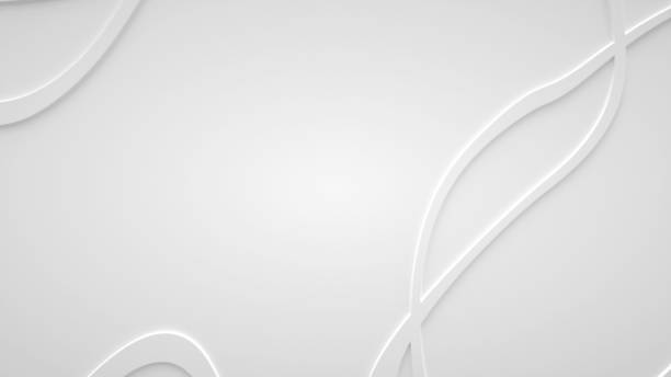 istock Smooth fractal noise striped waves on the surface. Bright, milky background. 1359032349