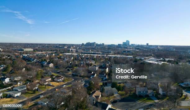 Reston Virginia Skyline Stock Photo - Download Image Now - Fairfax - Virginia, Virginia - US State, City