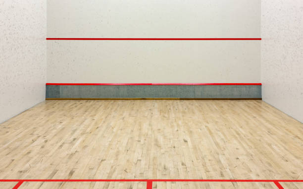 istock Fragment of an empty squash court 1359035098