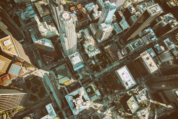 istock Directly Above Downtown Los Angeles 1359035238
