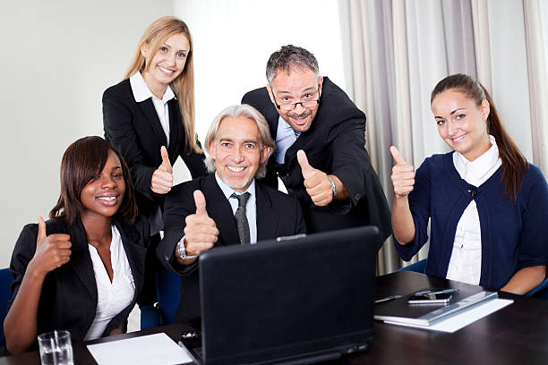 istock Group of business people in a meeing 135904519