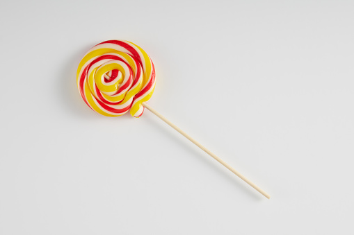 Colorful Lollipops Isolated On White