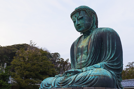 In January 2020, a statue of the famous Great Buddha in Kamakura, Japan.