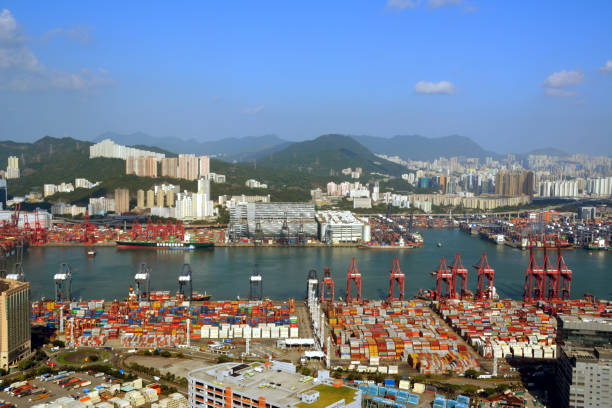 istock Hong Kong port panoramic view 1359065718