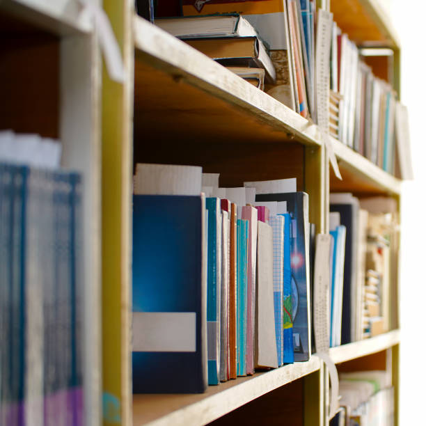 istock Books on a shelf in the library 1359069264