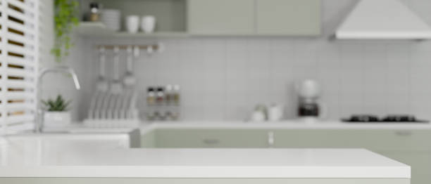 istock Modern kitchen island with copy space in modern kitchen cooking space 1359069880