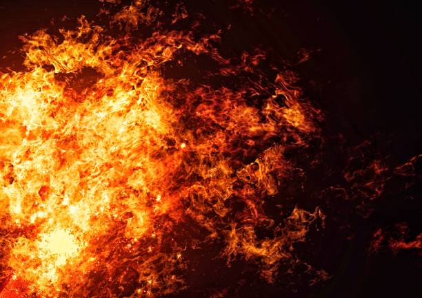 istock Illustration of burning fire 1359071019