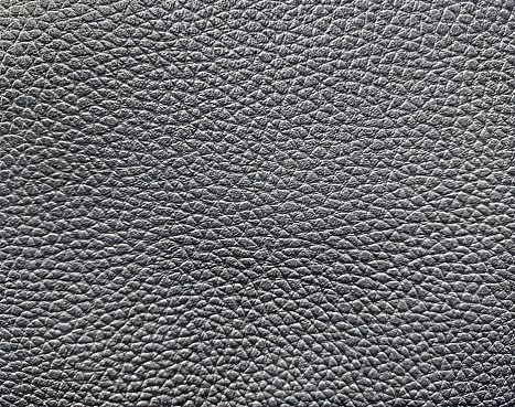 Luxury black leather texture background, Abstract background of gray leather for furniture upholstery close up