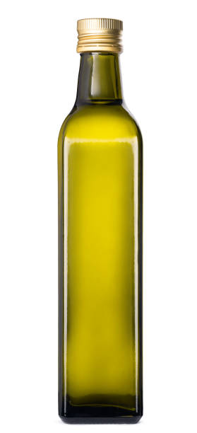 istock Olive oil bottle isolated on white background 1359087611