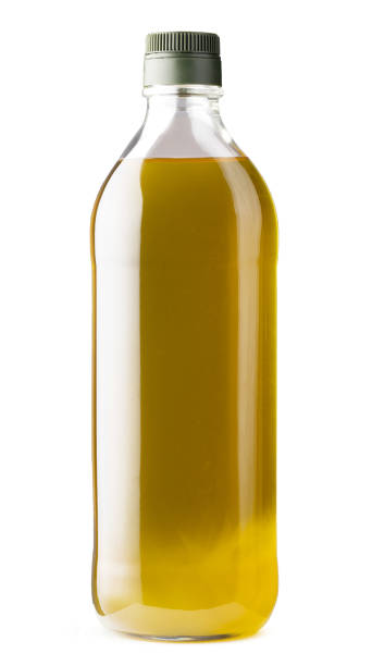 istock Olive oil bottle isolated on white background 1359087648