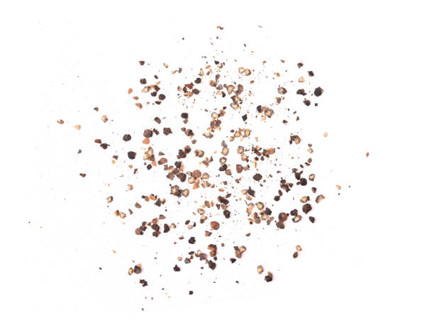 istock Ground black pepper isolated on a white background top view 1359088719