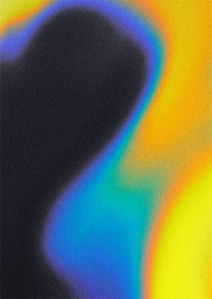 istock Multicolored bright background with iridescent tints of color. Holographic effect, color gradient transitions. 1359092366