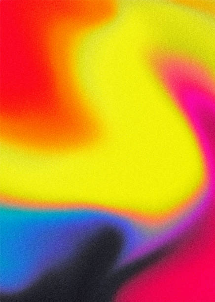 istock Multicolored bright background with iridescent tints of color. Holographic effect, color gradient transitions. 1359092449