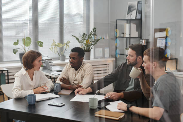 istock Business colleagues having a meeting 1359104099