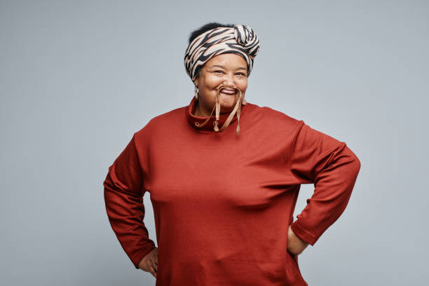 istock Senior Black Woman Having Fun 1359105350