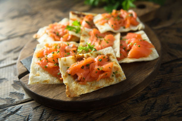 istock Smoked salmon tart 1359113555