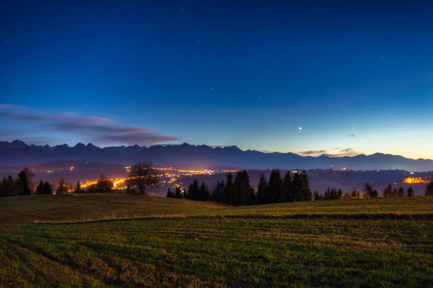 istock Beautiful landscape Tatra Mountains at night. Poland 1359116794