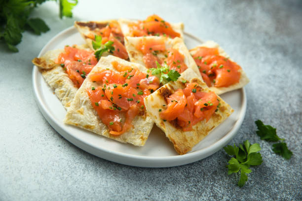 istock Smoked salmon tart 1359117820