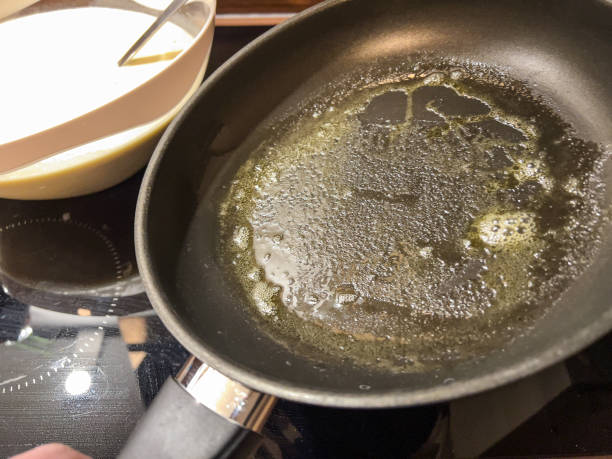 istock Butter in the pan for the pancake pond. 1359117915