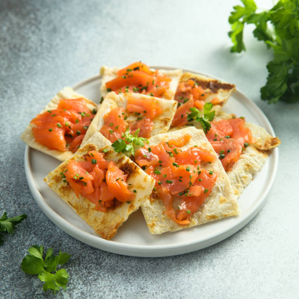 istock Smoked salmon tart 1359118124