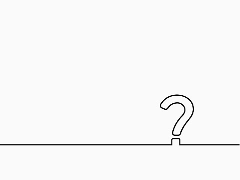 Simple Black Punctuation Question Mark Text Calligraphic Lettering ...