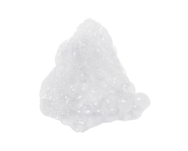 Foam bubble from soap or shampoo washing isolated on white background