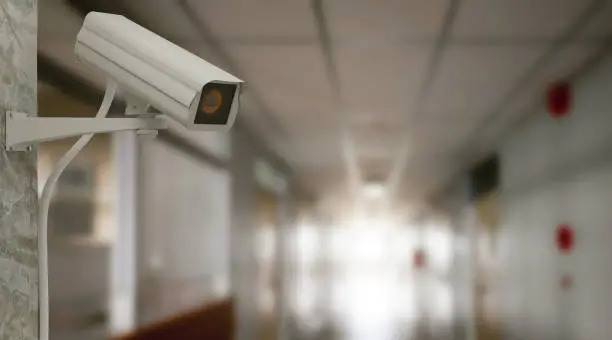 Photo of Security CCTV camera in building