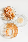 istock Abstract cosmetic laboratory. Nature cosmetics with sea moss. Chemical laboratory research. 1359134154
