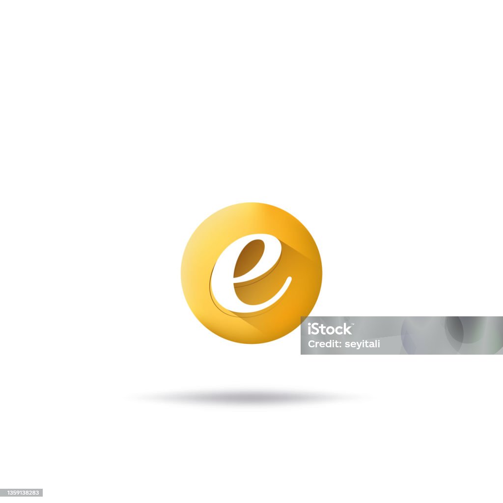 E Symbol Vector Vector Letter E Symbol Stock Illustration - Download Image Now ...