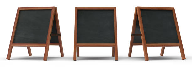 istock 3DCG illustration of an easel sign on a blackboard 1359145473