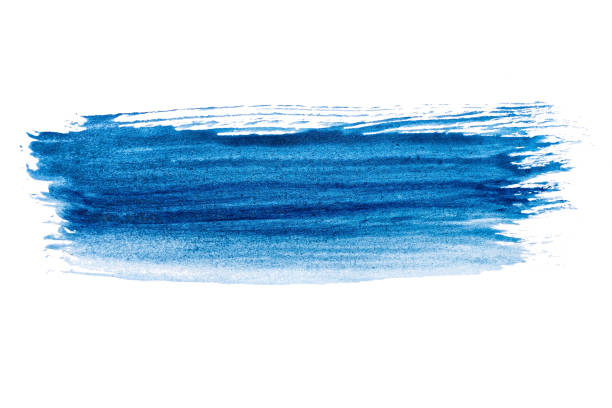 istock abstract acrylic watercolor paint brush stroke texture isolated on white background for logo and banner. design, creative, and illustration. 1359148357