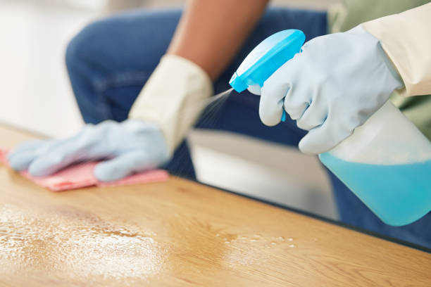 istock Shot of a man cleaning a table 1359149958