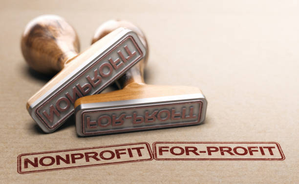 istock Nonprofit vs for-profit organization concept. 1359150680