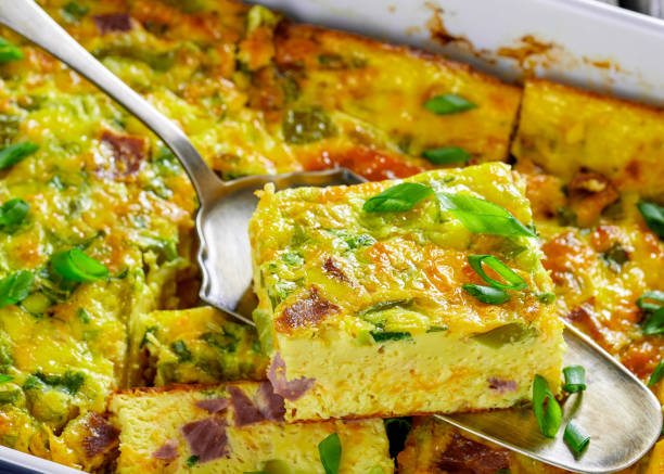 istock Oven Baked Denver Omelette in a baking dish 1359159640