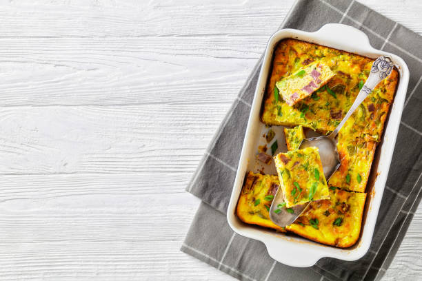istock Oven Baked Denver Omelette in a baking dish 1359159660