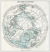 istock Antique French map of North Pole 1359170746