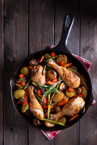 istock Skillet Chicken and Vegetables 1359180690