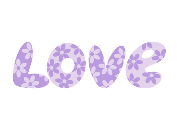 istock Word Love. Stylish floral letters. Design element for Valentine's Day or wedding. 1359182933