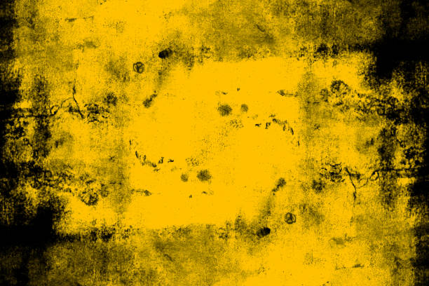 istock Abstract painted light yellow concrete surface background with grunge texture 1359187509