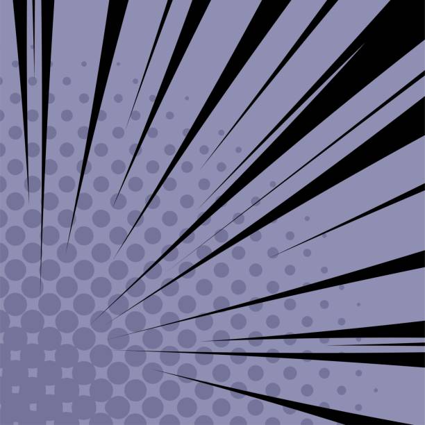 ilustrações, clipart, desenhos animados e ícones de linhas de ação do anime violet manga. pop art retro fundo com raios explosivos de estilo cômico relâmpago, ilustração vetorial. modelo explosivo abstrato com linha de velocidade em fundo transparente - comic book blue speed illustration and painting
