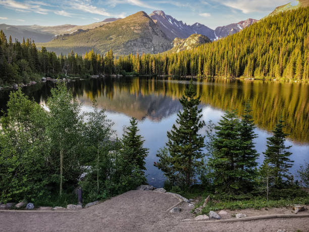 istock View from above gorgeous mountain reflecting in water 1359201283
