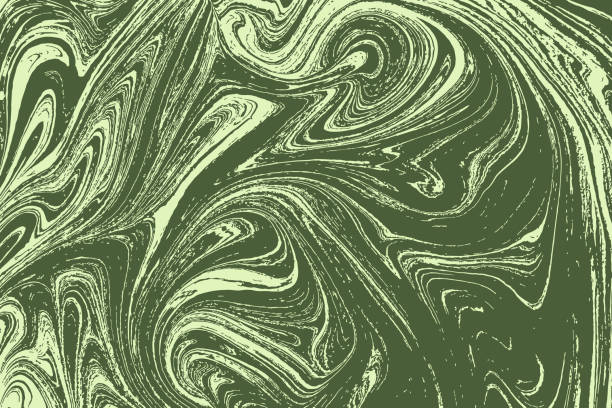 istock Beautiful space or galaxy marble pattern. Abstract ebru art. Liquid acrylic painting. For trendy backgrounds and posters. Vector. 1359204109