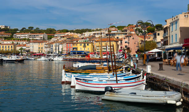 istock Harbour in French town Cassis 1359207021
