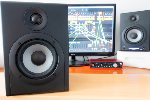 studio speaker, for precision work with sound
